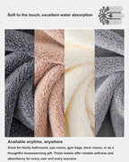 sakano 6-Piece Colorful Microfiber Bath Towel Set - Image 5
