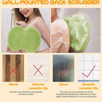 Shower Foot Scrubber, Wall Mounted Bath Massage Pad, Back Scrubber Back - Image 5