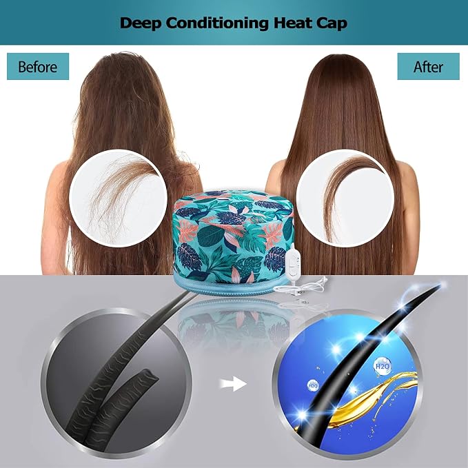VICARKO Hair Steamer Thermal Heat Cap   Deep - Image 3