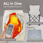 Smartmak Far Infrared Sauna, Full Body One Person Portable SPA Set - Image 3