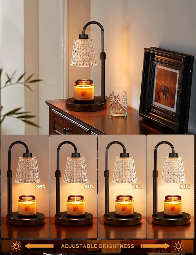 Innqoo Black Crystal Candle Warmer Lamp - Image 2