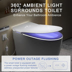 TDH Modern Smart Toilet, Upgrade Gourd-Shaped Heated Seat - Image 4