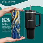 Oceanfoam Ripple Travel Foam Roller Firm Mini Foam Roller - Image 2