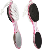 Foot File Callus Remover 4-in-1, Scrubber Brush, Foot Rasp and Sand Paper by YIOYOODA