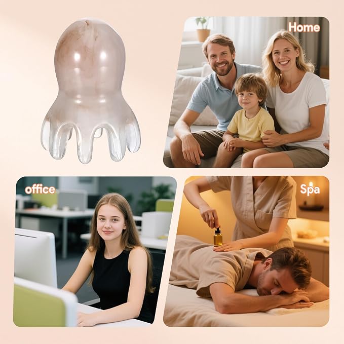 2 Pcs Octopus Head Massage Comb, Scalp Massage Tool - Image 6