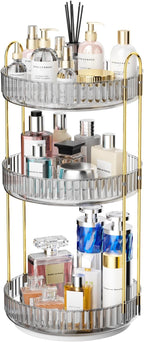 GTI 360°Rotating Makeup Organizer, 3 Tier Large Capacity Perfume Cosmetics by GTI