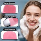 Facial Cleansing Brush, 3-in-1 Electric Silicone Face Scrubber, Vibrating - Image 3
