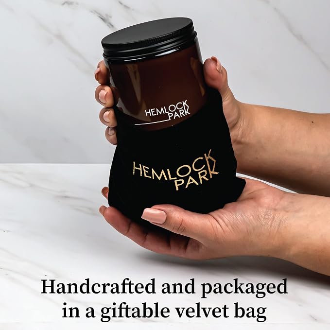Hemlock Park Eucalyptus Mint Apothecary Hand-Poured Scented Candle | Crackling - Image 3