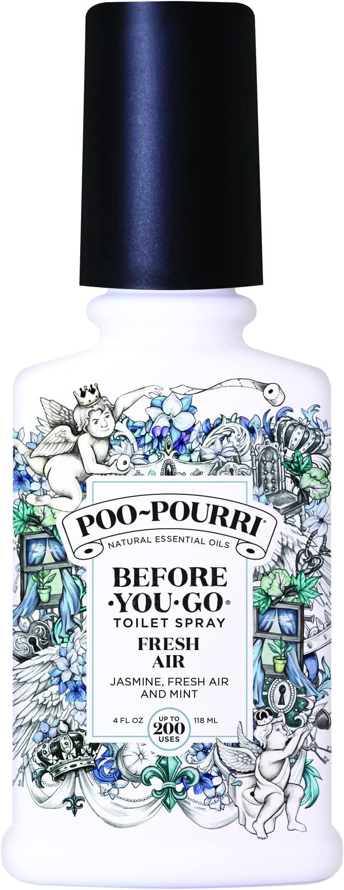 Poo-Pourri Before-You-Go Toilet Spray, Fresh Air, 4 Fl Oz, Bathroom Odor by %7EPourri