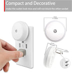 Blue LED Night Light, Plug in, Dusk to Dawn Smart Sensor, Small Round Nightlight - Image 8