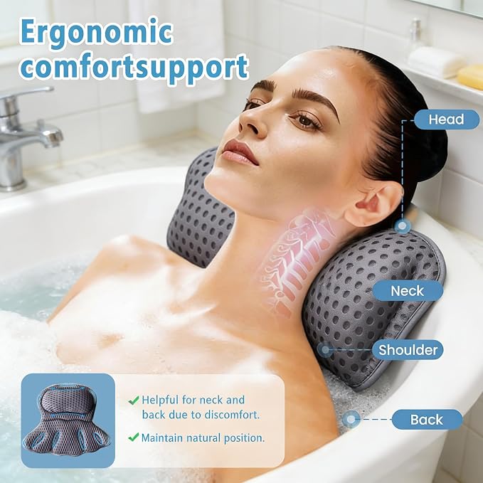 Luxury Bath Pillow for Tub - Image 3