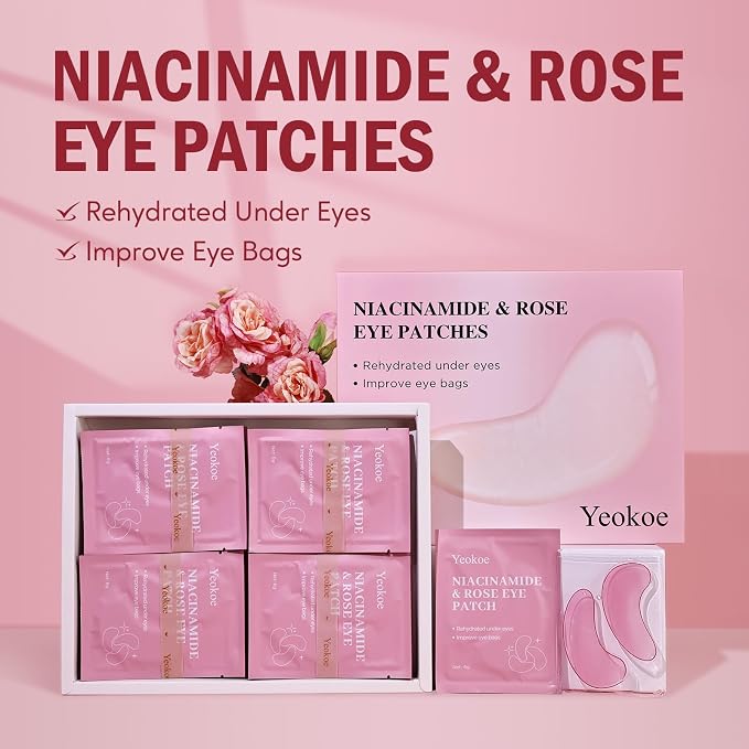 Yeokoe Under Eye Patches for Dark Circles, Puffy Eyes, 20 Pairs Face Masks - Image 2