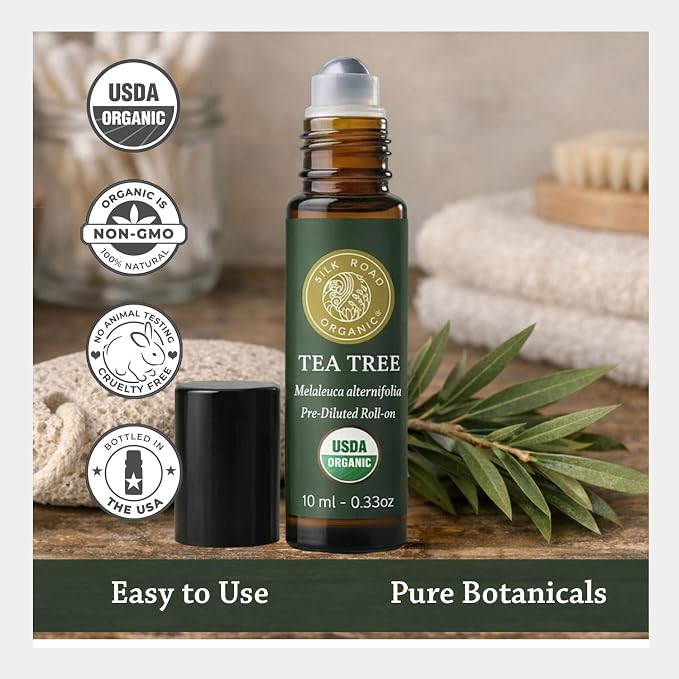 Silk Road Organic Tea Tree Essential Oil Roll On - Image 5