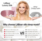 LitBear 100% 22 Momme Mulberry Silk Sleep Mask - Image 9