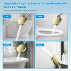 Hibbent All Metal CUPC Certified Shower Head, Handheld Showerhead Combo - Image 7