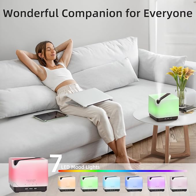 ASAKUKI Essential Oil Diffuser for Home, Large 700 ml Humidifier - Image 3