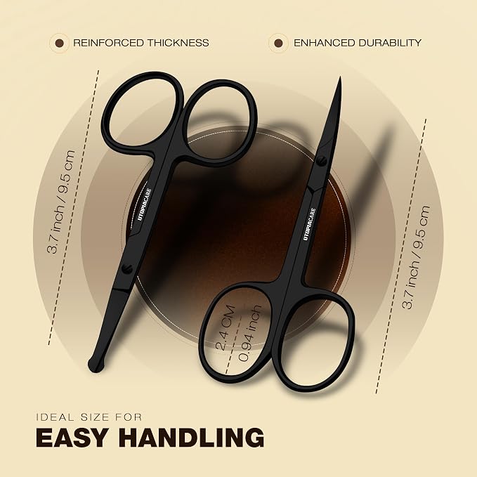 Utopia Care Eyebrow Scissors, Professional Stainless Steel Small Shears - Image 6