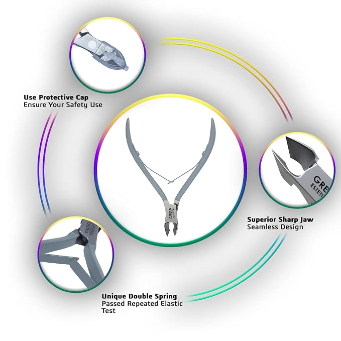 Professional Cuticle Trimmer Nail Cuticle Cutter Stainless Steel Cuticle Nippers - Image 5