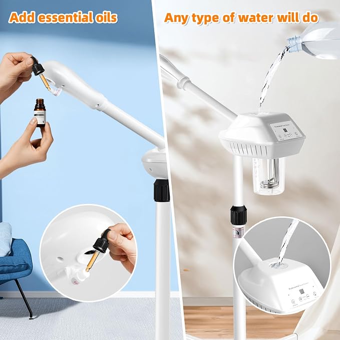 Professional Facial Steamer, Face Steamer on Wheels, SPA Ozone Steamer - Image 5