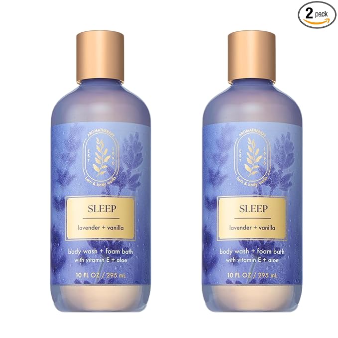 Bath & Body Works Lavender Vanilla Body Wash & Foam Bath, Aromatherapy Cleanser by BathBodyWorks