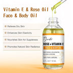 Pjordo Vitamin E Rose Oil & Gua Sha Massage Tools Set, Gua Sha Oil - Image 2