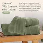 Springtree Home Luxury Viscose from Bamboo Bath Towel Set of 4 | 35% Viscose - Image 4