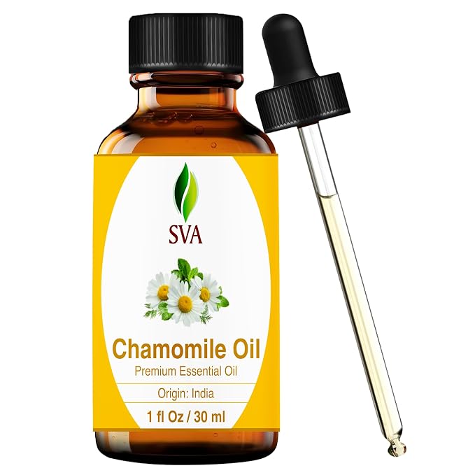 SVA Chamomile Essential Oil – 1 Fl Oz – 100% Natural Chamomile Oil by SVAORGANICS
