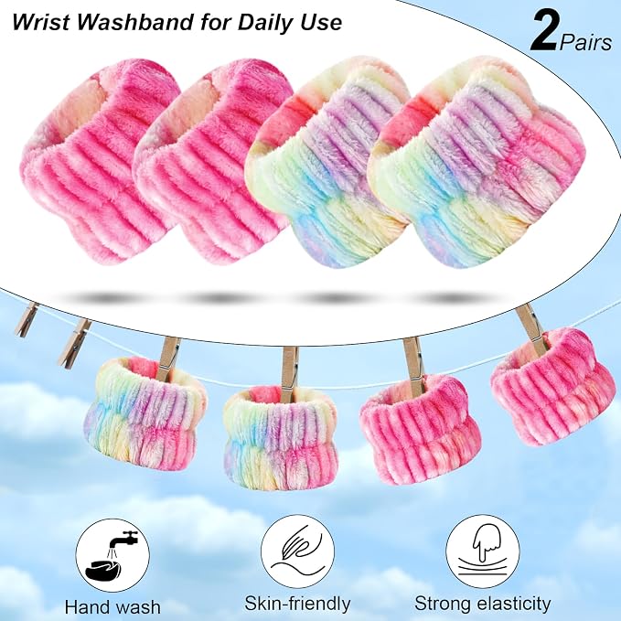 Wteehn 6pcs Headband and Wristband - Image 6