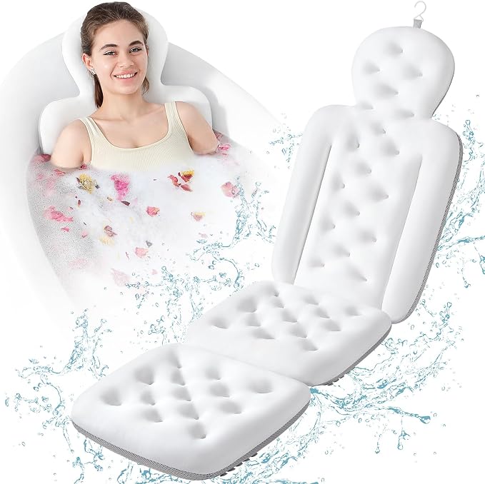 Luxury Bath Cushion, Full Body Bathtub Pillow by VEILS