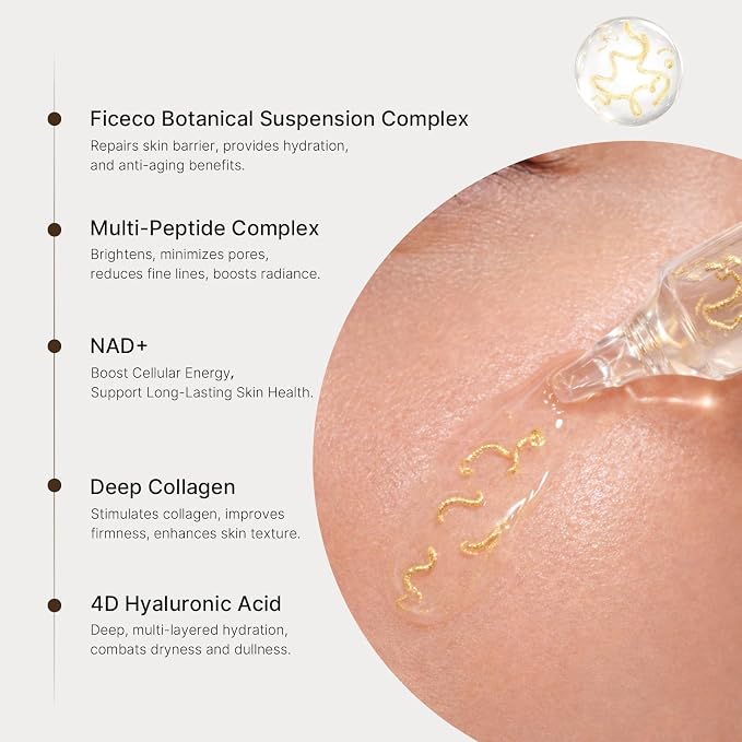 NAD+ Silk Peptides Serum for Face | Anti-Aging Facial Serum 85% Multi-Peptide - Image 4