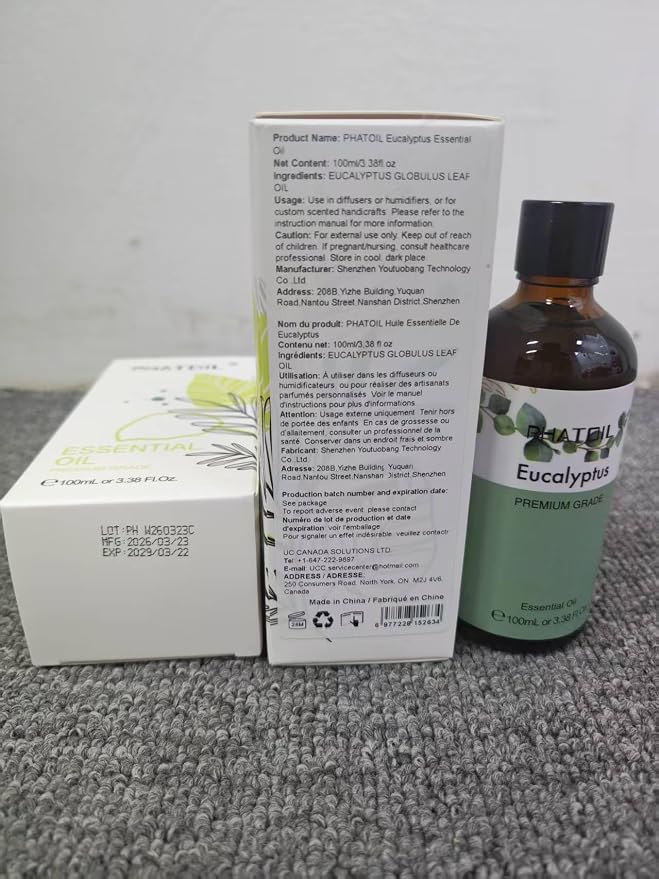 PHATOIL Pure Eucalyptus Essential Oil, 100% Pure Therapeutic Grade Premium Oil - Image 8