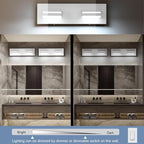 SineRise LED Modern Bathroom Vanity Light Fixtures, Matte White Modern Acrylic - Image 3