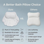 Bath Pillow for Tub, Bathtub Pillow for Head, Neck and Back Support, 4D Air - Image 6