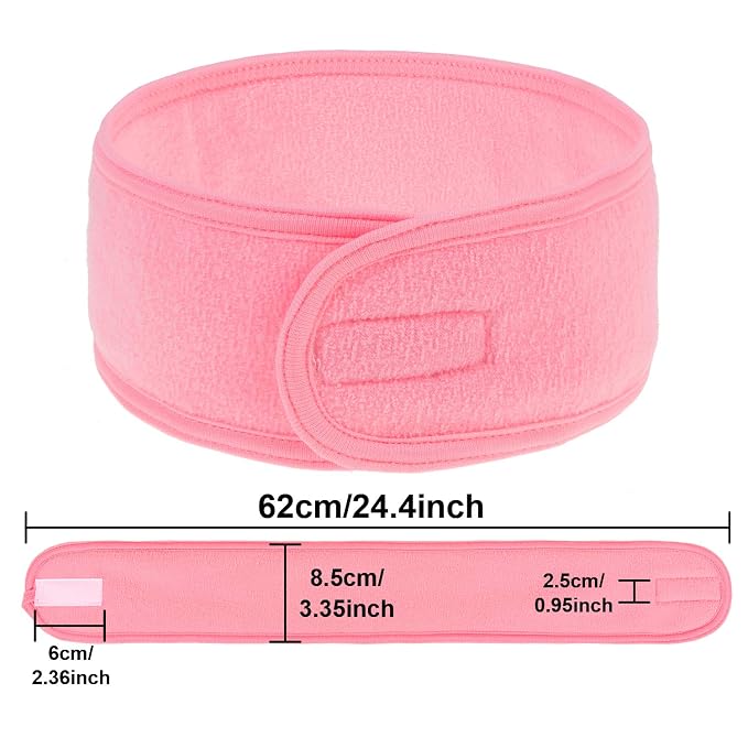 Whaline 4 PCS Spa Headband, Make up Hair Band, Stretch Terry Cloth Headband - Image 2