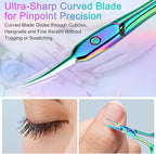 Cuticle Scissors, Extra Fine Curved Manicure & Pedicure Nail Scissor - Image 2