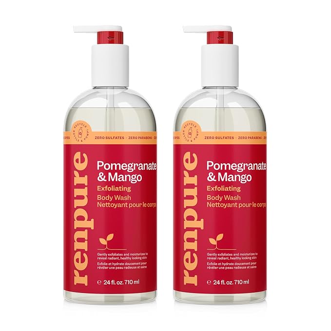 Renpure Pomegranate & Mango Exfoliating Body Wash by RENPURE