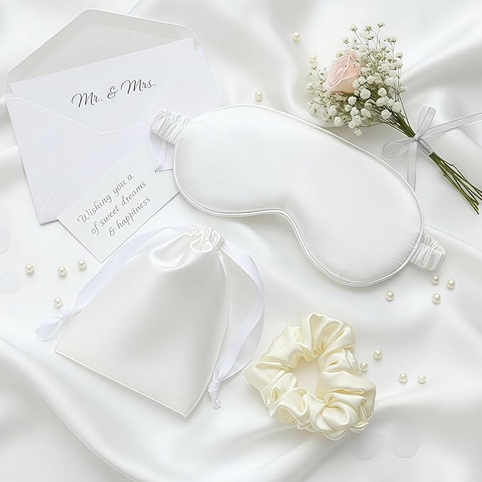 Silk Satin Sleeping Eye Mask, Soft Breathable Blackout Eyeshade Eye Cover - Image 5