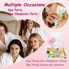 160 PCS Spa Party Supplies for Girls Women, Include Facial Mask, Hand Creams - Image 3