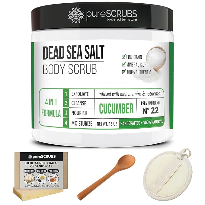 pureSCRUBS Premium Cucumber Body Scrub Set - Image 8