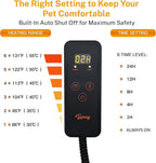 Toozey XL Pet Heating Pad, Waterproof & Chew Resistant, 6 Temp Settings - Image 3