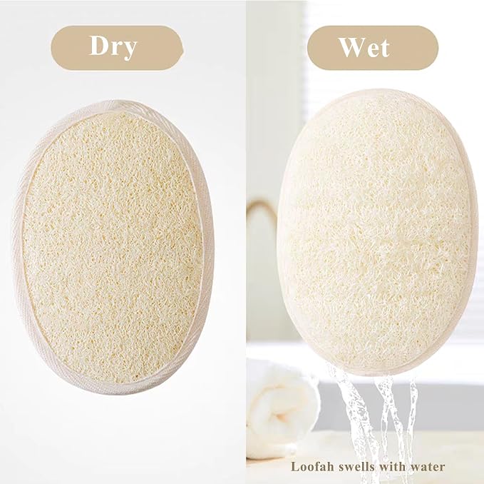Loofah Sponge Pads Natural Organic Bath Luffa Sponges Pads Natural Bath Shower - Image 4