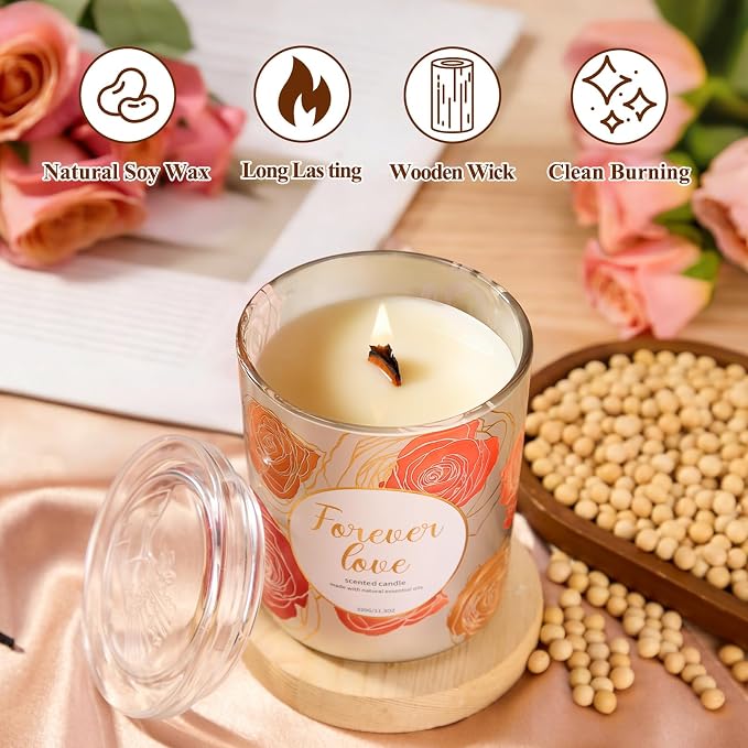2 Pack Wood Wick Soy Wax Candle Gift Set - Image 3