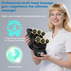 UFFAE Six Head Massage Gun, 50 Intensity Levels & 9 Massage Modes, Equipped - Image 9