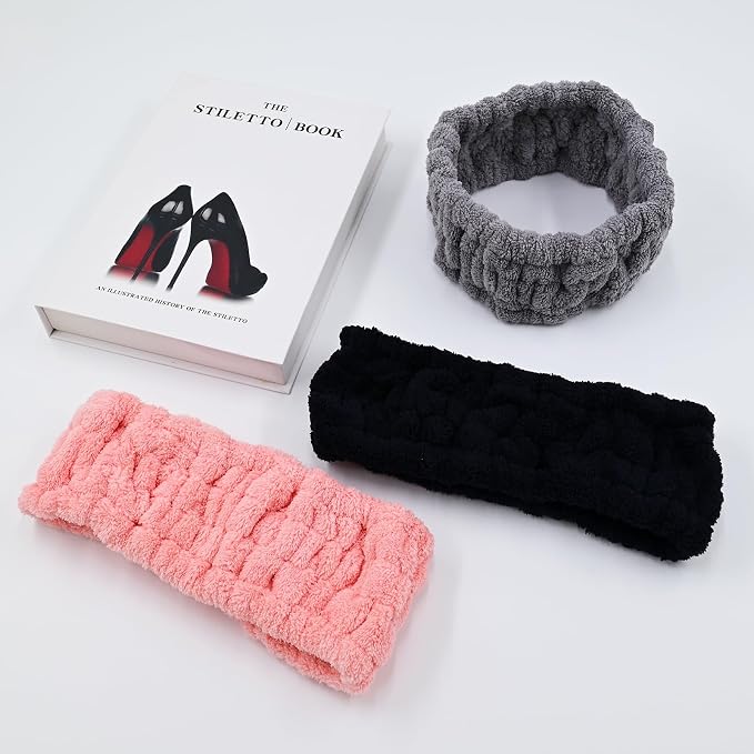 Microfiber Spa Headband 3-Pack, Soft Terry Cloth Headband - Image 5