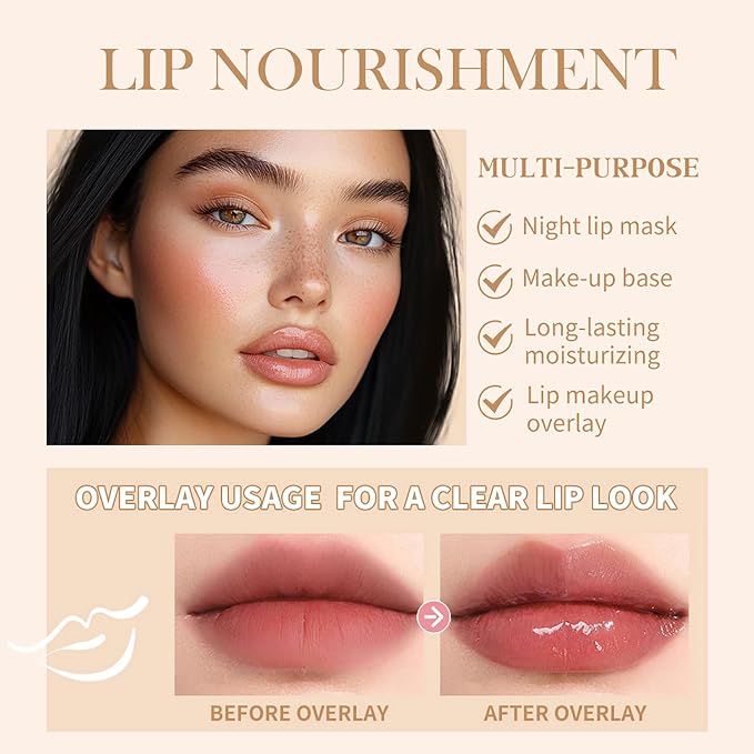 4 PCS Lip Glossy Butter Nourishing Balm, Lightweight, Non-Sticky, Long-lasting - Image 2