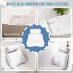 Silicone Bath Pillows for Tub, Easy Clean, Quick Dry, Non Slip Bath Pillow - Image 8