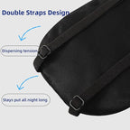 ALASKA BEAR Sleep Mask 2 Straps, Mulberry Silk, Twin Thin Elastic Bands Stay - Image 2