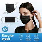Borje Disposable Face Mask, 3 Ply Protection Face Masks - Image 4