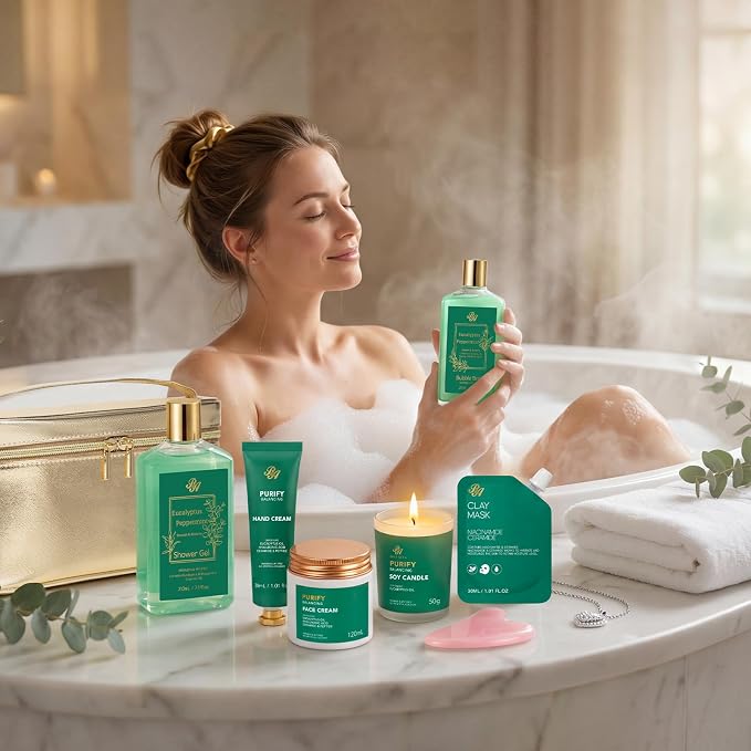 25 Pcs Mother's Day Gift, Eucalyptus Bath & Body Gift Set - Image 3