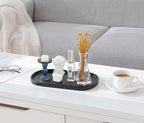 Luxspire Bathroom Vanity Tray for Countertop, Oval Kitchen Soap Dispenser and - Image 5